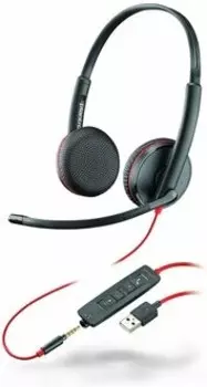 Компьютерная гарнитура Plantronics Blackwire C3225 черный (209747-201)