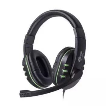 Компьютерная гарнитура Ritmix RH-555M черный/зеленый