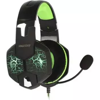 Компьютерная гарнитура SmartBuy RUSH TAIPAN (SBHG-3100) черный/зеленый