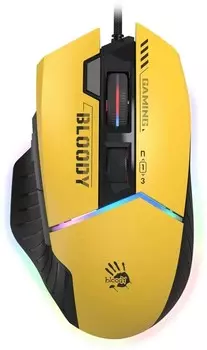 Компьютерная мышь A4Tech Bloody W95 Max Sports желтый/серый