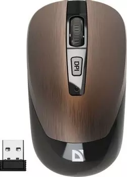 Компьютерная мышь Defender WRL MM-995 BRONZE WAVE (52992)