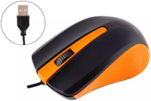 Компьютерная мышь Energy EK-001 чёрно/оранжевый