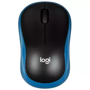 Компьютерная мышь Logitech M186 черный/синий (910-004132)