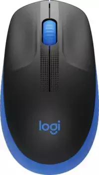 Компьютерная мышь Logitech M190 черный/синий (910-005914)