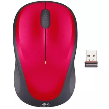 Компьютерная мышь Logitech M235 красный (910-002496)