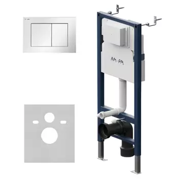 Комплект инсталляции Am.Pm I012709.0201 для подвесного унитаза с клавишей PrimeFit S, бел глянц