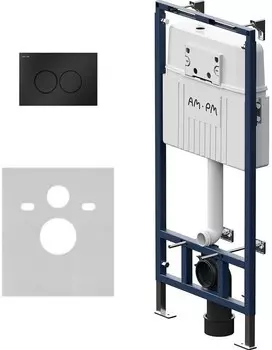 Комплект инсталляции Am.Pm MasterFit I012710.0138 с клавишей ProC L мат.черный
