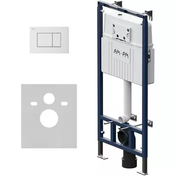 Комплект инсталляции Am.Pm MasterFit I012710.0201 для подвесного унитаза с клавишей ProC S, белый глянц