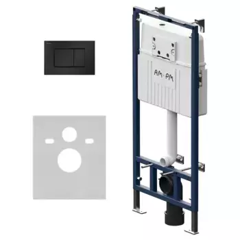 Комплект инсталляции Am.Pm MasterFit I012710.0238 для подвесного унитаза с клавишей ProC S, мат.черный