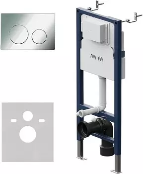 Комплект инсталляции Am.Pm PrimeFit I012709.0151 с клавишей PrimeFit L хром глянц