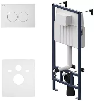 Комплект инсталляции Am.Pm ProC I012707.0101 с клавишей белый глянцевый