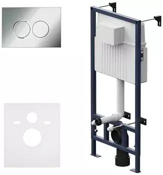 Комплект инсталляции Am.Pm ProC I012707.0151 с клавишей хром глянцевый