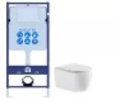 Комплект инсталляции Aquatek Set ЕВРОПА New cm (рама INS-0000012+звукоиз. прокладка+унитаз ЕВРОПА AQ1106-00)