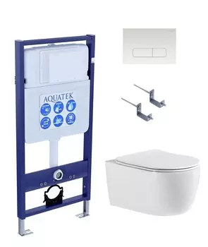 Комплект инсталляции Aquatek SET ЕВРОПА cmp013 (INS-0000012 + KDI-0000013 + KKI-0000002 + унитаз ЕВРОПА AQ1106-00)
