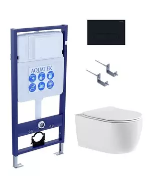 Комплект инсталляции Aquatek SET ЕВРОПА cmp017 (INS-0000012 + KDI-0000017 + KKI-0000002 + унитаз ЕВРОПА AQ1106-00)