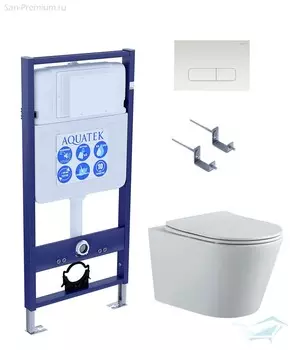 Комплект инсталляции Aquatek SET ВЕГА-1905-013 (INS-0000012 + KDI-0000013 + KKI-0000002 + унитаз ВЕГА AQ1905-00)