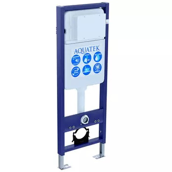 Комплект инсталляции Aquatek Standart для подвесного унитаза, узкая 113х37х15 +звукоизоляционная прокладка (INS-0000017)