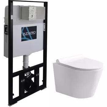 Комплект инсталляции Azario AZ-8010-1000+AZ-2217 (Сет инсталляция +унитаз Nova AZ2217 с сиденьем м/лифт, без клавиши)