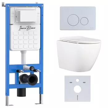 Комплект инсталляции Iberica Blanca IB001.BLA.231.811 (инсталляция + унитаз BILBAO ALTO (IB.BLA.231.1B1)+ кл. смыва белый) (2 коробки)