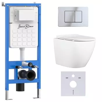 Комплект инсталляции Iberica Blanca IB001.BLA.234.1131 (инсталляция + унитаз BILBAO ALTO (IB.BLA.234.1B1) + кл. смыва) (2 коробки)