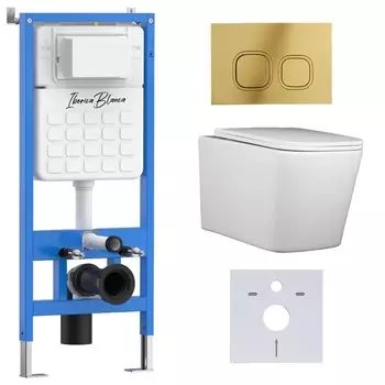 Комплект инсталляции Iberica Blanca IB001.TLA.231.836 (инсталляция + унитаз TOLEDO ALTO (IB.TLA.231.1B1) + кл. смыва шампань) (2 коробки)