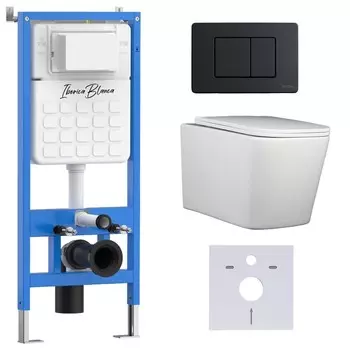 Комплект инсталляции Iberica Blanca IB001.TLA.231.112 (инсталляция + унитаз TOLEDO ALTO (IB.TLA.231.1B1) + кл. смыва черный) (2 коробки)