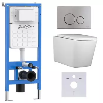 Комплект инсталляции Iberica Blanca IB001.TLA.231.8132 (инсталляция + унитаз TOLEDO ALTO (IB.TLA.231.1B1) + кл. смыва хром) (2 коробки)