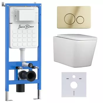 Комплект инсталляции Iberica Blanca IB001.TLA.231.816 (инсталляция + унитаз TOLEDO ALTO (IB.TLA.231.1B1) + кл. смыва шампань (2 коробки)