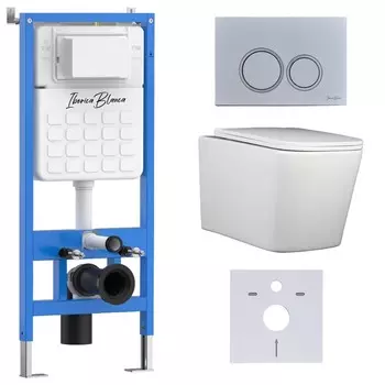 Комплект инсталляции Iberica Blanca IB001.TLA.231.824 (инсталляция + унитаз TOLEDO ALTO (IB.TLA.231.1B1) + кл. смыва хром) (2 коробки)