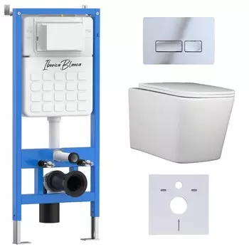 Комплект инсталляции Iberica Blanca IB001.TLA.231.213 (инсталляция + унитаз TOLEDO ALTO (IB.TLA.231.1B1) + кл. смыва хром) (2 коробки)