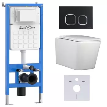 Комплект инсталляции Iberica Blanca IB001.TLA.231.832 (инсталляция + унитаз TOLEDO ALTO (IB.TLA.231.1B1), кл. смыва черный) (2 коробки)