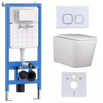 Комплект инсталляции Iberica Blanca IB001.TLA.234.831 (инсталляция + унитаз TOLEDO ALTO IB.TLA.234.1B1 + кл. смыва белый глянцевый ESTI-Q IB.B083.001.000) (2 коробки)