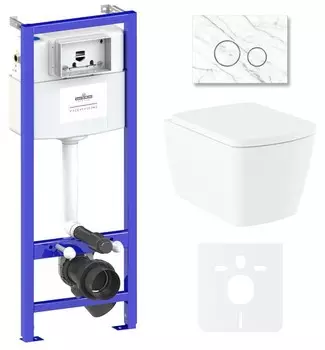 Комплект инсталляции Lavinia Boho Relfix Aveo Rimless 75110255 (состоит из 38010010, 38050904, 3306101R, 33290600)