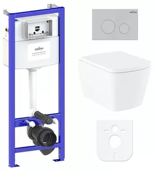 Комплект инсталляции Lavinia Boho Relfix Aveo Rimless 77040127 (состоит из 3306101R, 33290600, 38010010, 380502MC)