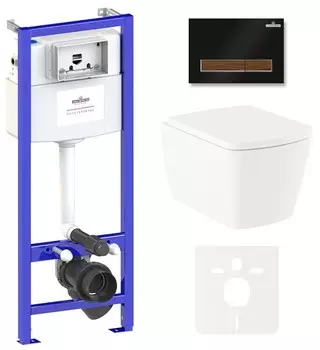 Комплект инсталляции Lavinia Boho Relfix Aveo Rimless 75110243 (состоит из 38010010, 38050602, 3306101R, 33290600)