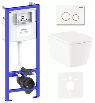 Комплект инсталляции Lavinia Boho Relfix Aveo Rimless 75110251 (состоит из 38010010, 38050804, 3306101R, 33290600)