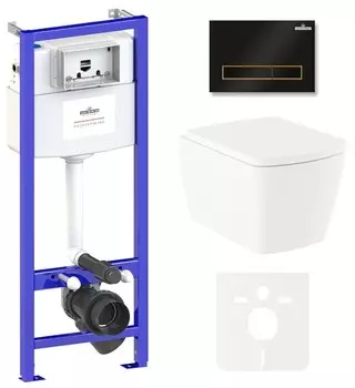 Комплект инсталляции Lavinia Boho Relfix Aveo Rimless 75110248 (состоит из 38010010, 38050801, 3306101R, 33290600)