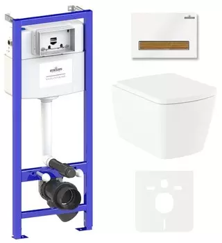 Комплект инсталляции Lavinia Boho Relfix Aveo Rimless 75110244 (состоит из 38010010, 38050603, 3306101R, 33290600)