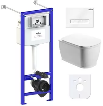 Комплект инсталляции Lavinia Boho Relfix Bell Pro Rimless 77050129 (состоит из 3301101R, 33290100, 38010020, 3805003W)