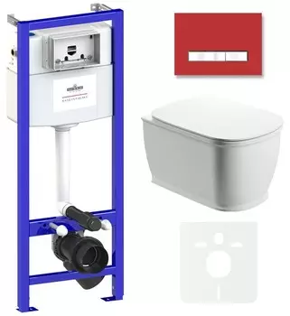 Комплект инсталляции Lavinia Boho Relfix Bell Pro Rimless 75110002 (состоит из 38010010, 3805005R, 3301101R, 33290100)