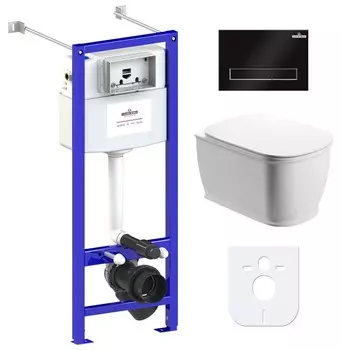 Комплект инсталляции Lavinia Boho Relfix Bell Pro Rimless 77050124 (состоит из 3301101R, 33290100, 38010020, 380501MB)