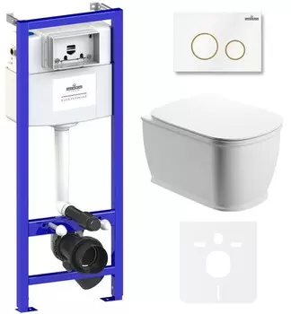 Комплект инсталляции Lavinia Boho Relfix Bell Pro Rimless 75110013 (состоит из 38010010, 38050804, 3301101R, 33290100)