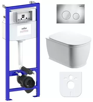 Комплект инсталляции Lavinia Boho Relfix Bell Pro Rimless 77040042 (состоит из 3301101R, 33290100, 38010010, 3805002C)