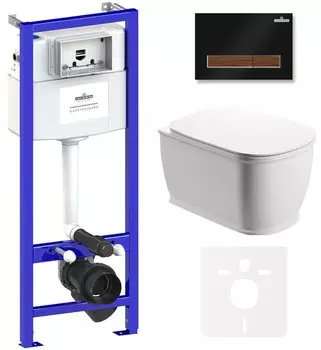 Комплект инсталляции Lavinia Boho Relfix Bell Pro Rimless 75110005 (состоит из 38010010, 38050602, 3301101R, 33290100)