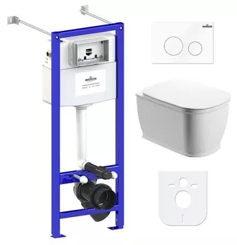 Комплект инсталляции Lavinia Boho Relfix Bell Pro Rimless 77050125 (состоит из 3301101R, 33290100, 38010020, 3805002W)