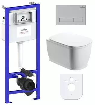 Комплект инсталляции Lavinia Boho Relfix Bell Pro Rimless 77040039 (состоит из 3301101R, 33290100, 38010010, 380501MC)