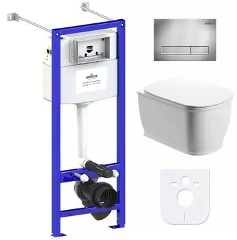 Комплект инсталляции Lavinia Boho Relfix Bell Pro Rimless 77050122 (состоит из 3301101R, 33290100, 38010020, 3805001C)