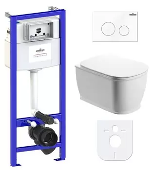 Комплект инсталляции Lavinia Boho Relfix Bell Pro Rimless 77040041 (состоит из 3301101R, 33290100, 38010010, 3805002W)