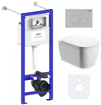 Комплект инсталляции Lavinia Boho Relfix Bell Pro Rimless 77050127 (состоит из 3301101R, 33290100, 38010020, 380502MC)