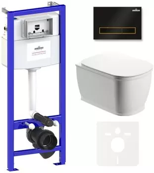 Комплект инсталляции Lavinia Boho Relfix Bell Pro Rimless 75110010 (состоит из 38010010, 38050801, 3301101)